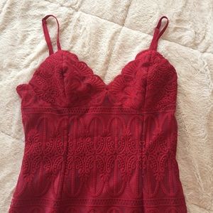 [lulu’s] red bodycon dress